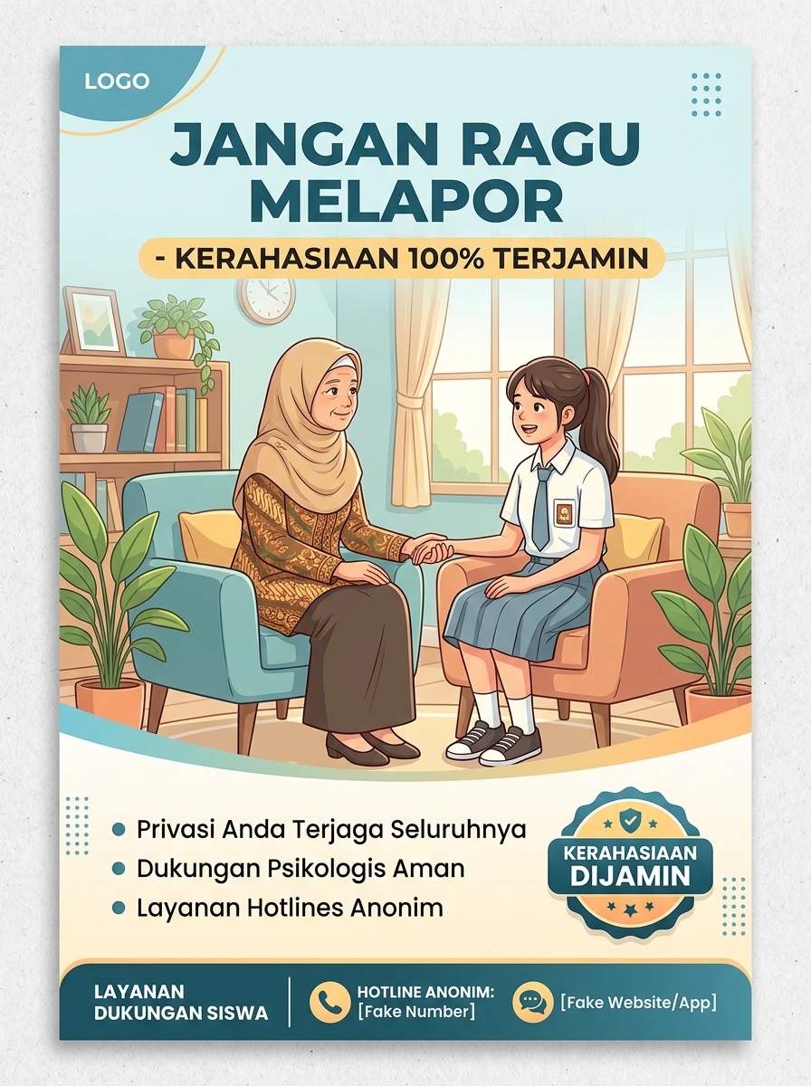Jangan Ragu Melapor: Kerahasiaan 100% Terjamin